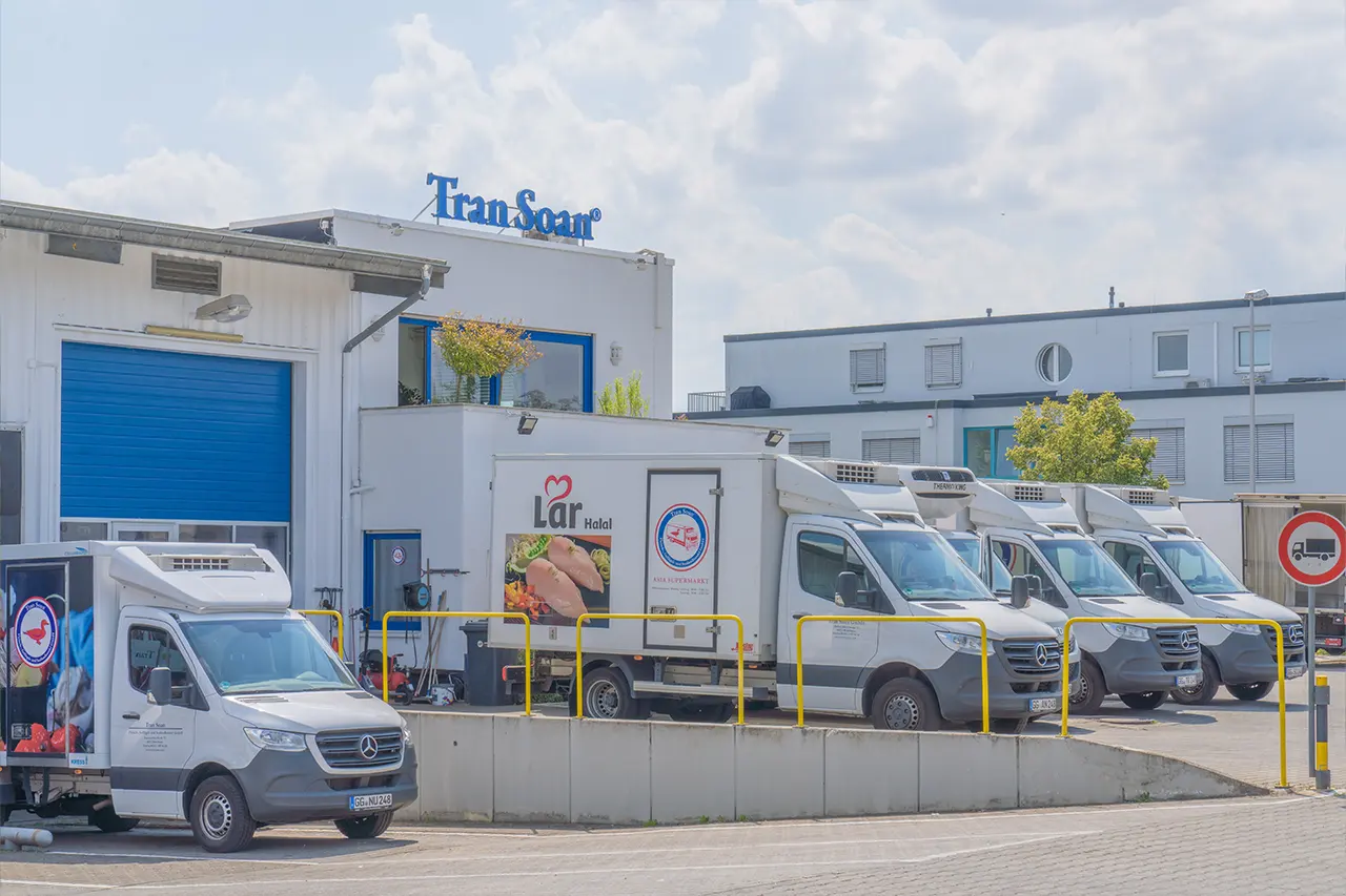 transoan-fahrzeugflotte Tran Soan Lieferservice für Großabnehmer und Gastronomie